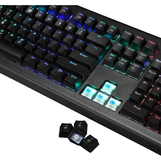 Marvo KG959G Gaming Μηχανικό Ενσύρματο Πληκτρολόγιο με Outemu Blue διακόπτες και RGB φωτισμό (US) image 2