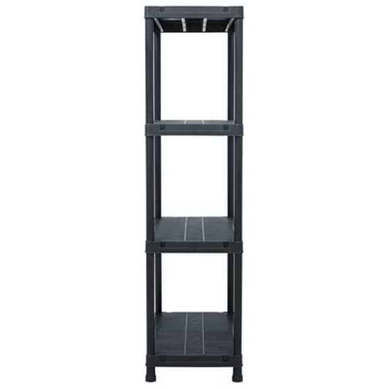 Vidaxl Ραφιέρες 5 Τεμ. Μαύρες 60 X 30 X 138 Εκ. Πλαστικές image 4