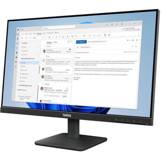 Lenovo ThinkVision S24-4e Monitor 23.8" Full HD IPS Flat 100Hz 6ms image 2