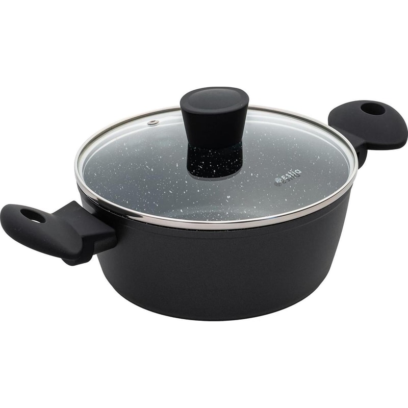 Κατσαρόλα ESTIA MAGMA 016129 20 cm 2.3 L Μαύρο