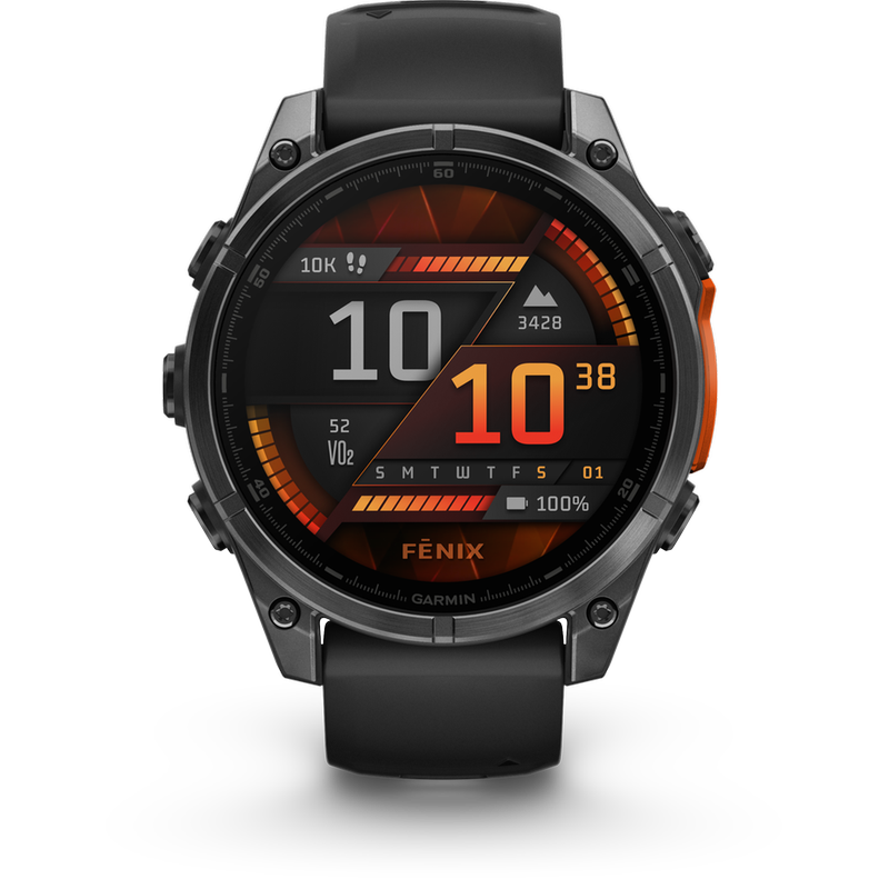 GARMIN Smartwatch Garmin Fenix 8 47mm - Slate Gray with Black Silicone Band