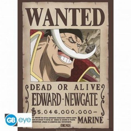 Αφίσα One Piece Wanted Whitebeard Κάθετη 52x38 cm image 0