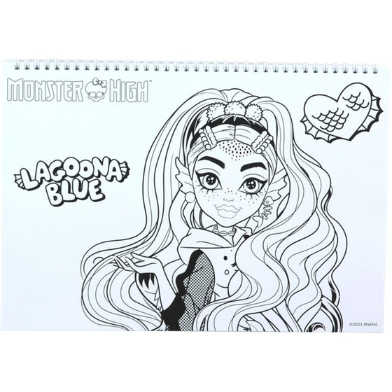 Μπλοκ Ζωγραφικής Gim Α4 40Φ Monster High image 4