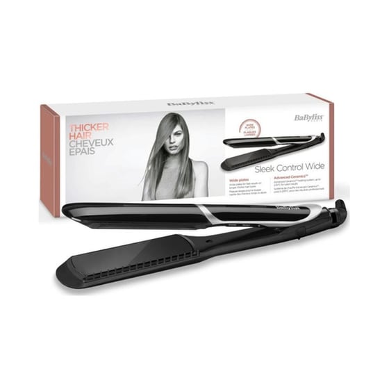 Ισιωτικό Μαλλιών BABYLISS SLEEK CONTROL WIDE ST397E Μαύρο image 1