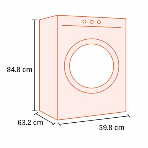 PITSOS WF4J06L8 8 kg 1.400 Στροφές Λευκό Πλυντήριο Ρούχων image 1