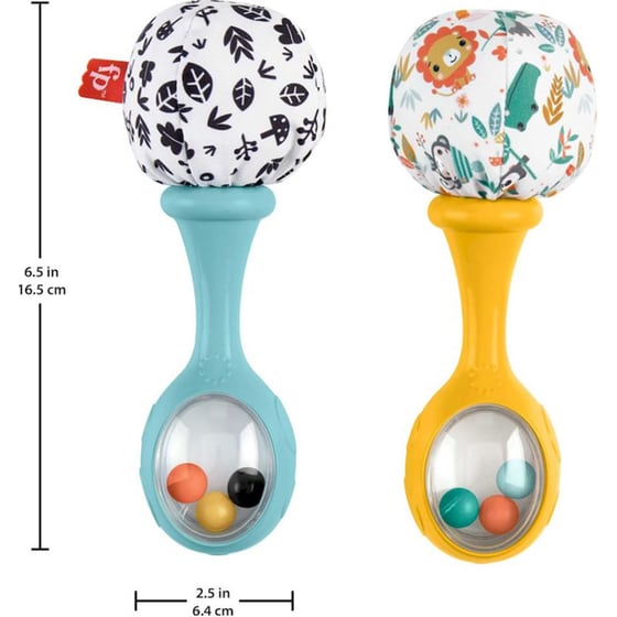 Fisher-Price Κουδουνίστρες Μαράκες 2 Τμχ (HMF34) image 3