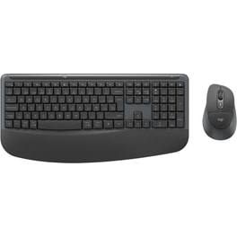 Logitech Signature Comfort Plus Combo MK880 Ασύρματο Σετ Πληκτρολόγιο - Ποντίκι Graphite (US)