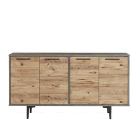 Μπουφές 24Mall Milano από Μοριοσανίδαι 150x46.8x74.6 cm - Γκρι