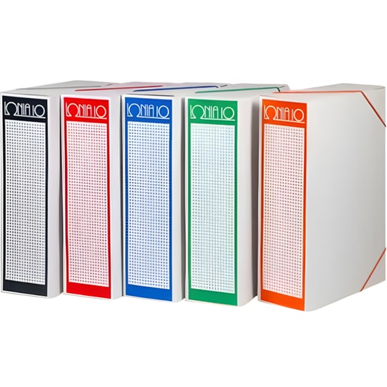 Κουτί Αρχειοθέτησης Ιωνία με Λάστιχο 10 cm Κόκκινο image 0