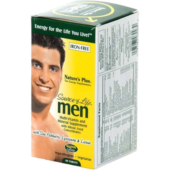 Nature's Plus Source Of Life Men Multi-Vitamin και Mineral - 60 ταμπλέτες image 0
