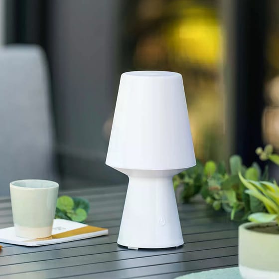 Επαναφορτιζόμενο Πορτατίφ Αφής Led Spitishop Φ12.5x23 cm - Λευκό image 1