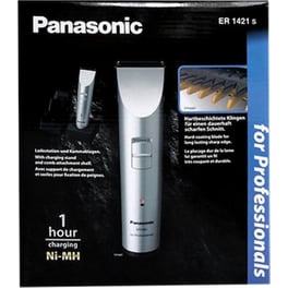 Επαγγελματική Κουρευτική Μηχανή PANASONIC ER-1421-S501 με 2 Χτένες Επαναφορτιζόμενη - Ασημί