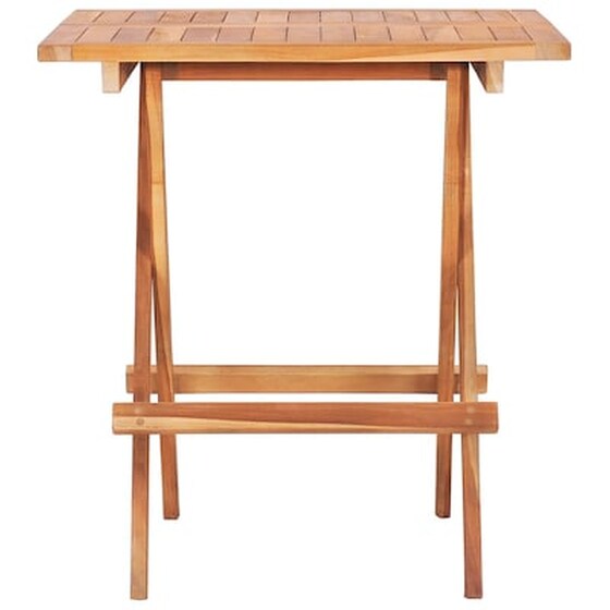Vidaxl Σετ Επίπλων Mπιστρό 3 Τεμ. Μασίφ Ξύλο Teak Με Taupe Μαξιλάρια image 4
