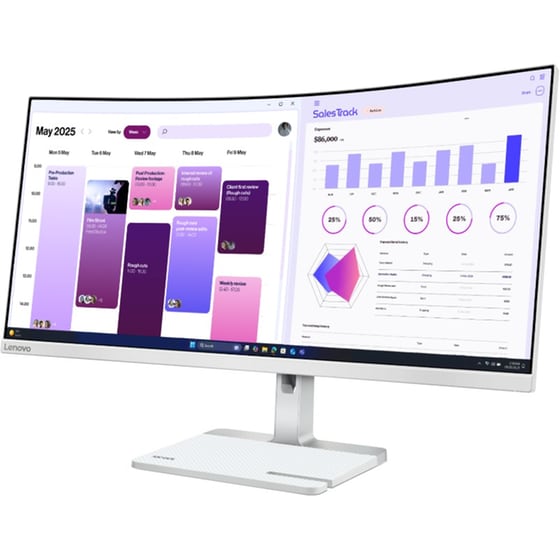 Lenovo L34W-4C Monitor 34" UWQHD Curved VA 120 Hz 6 ms image 11