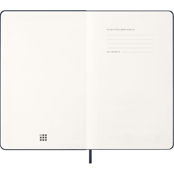 Ημερολόγιο Ημερήσιο Moleskine 2026 12Μ Large Saphire Blue Hard image 2