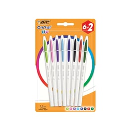 Στυλό Διαρκείας BIC Cristal Up 0.35 mm Μπλε (6 + 2 Τεμάχια)