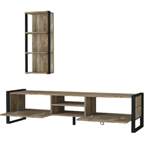 Έπιπλο Τηλεόρασης 24Mall Firma από Μοριοσανίδα 184.5x34x45 cm - Μπεζ image 2