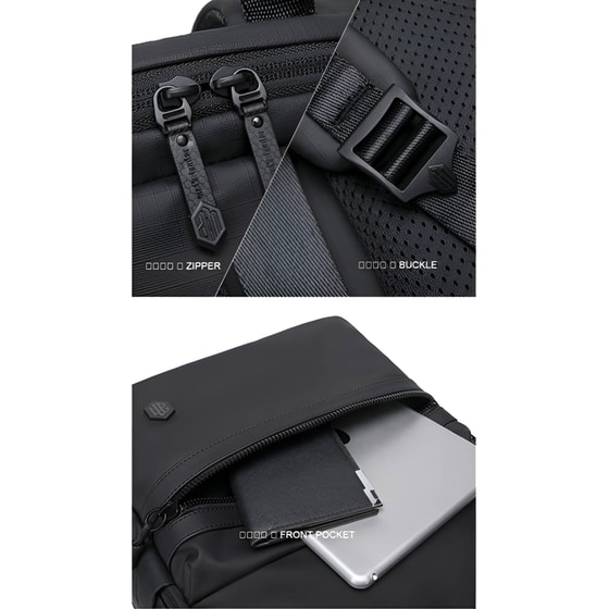 Τσάντα Laptop Arctic Hunter B00536 15.6" Αδιάβροχη - Μαύρο image 5