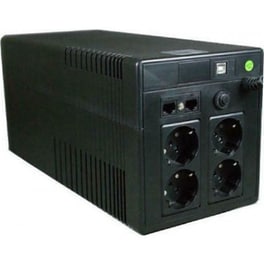 UPS Powertech 1500VA 900W με 4 Schuko Πρίζες PT-1500 Μαύρο