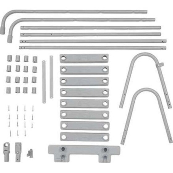 Σκάλα για Πισίνα με 4 Σκαλοπάτια 122cm Bestway 58331 - Γκρι image 4