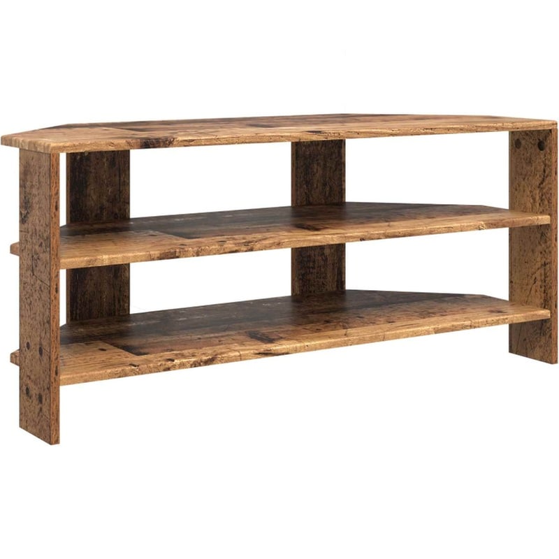 Έπιπλο Τηλεόρασης VidaXL Γωνιακό 102 x 40,5 x 45 cm - Παλαιωμένο Ξύλο