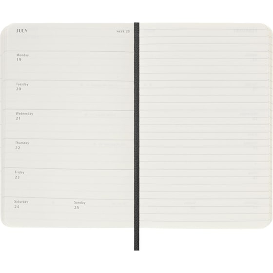 Ημερολόγιο Εβδομαδιαίο 2027 Moleskine 18Μ Pocket Softcover Μαύρο image 1