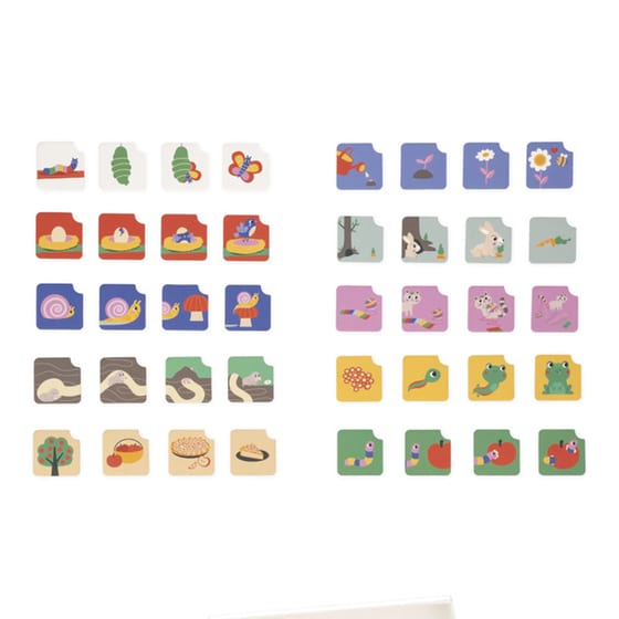 Janod Ξύλινο Παιχνίδι Κάρτες Ακολουθίας - Ο Κήπος (J05083) image 2