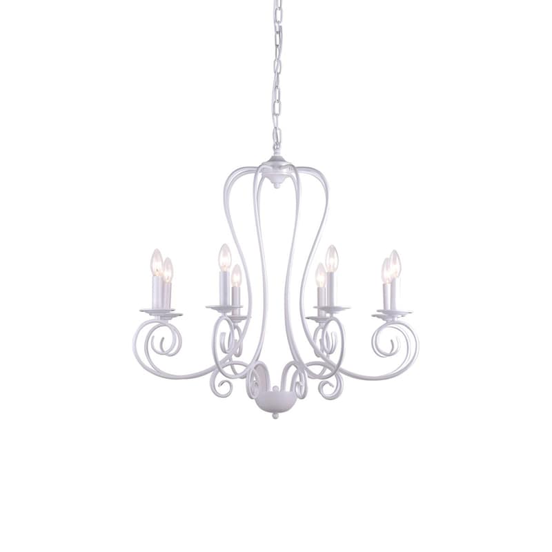 HOMELIGHTING Πολυέλαιος Οροφής Homelighting Laro 77-3659 Μεταλλικός 78x78x68 cm - Λευκός