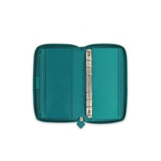 Organiser Filofax Compact με Φερμουάρ Saffiano - Aquamarine image 1