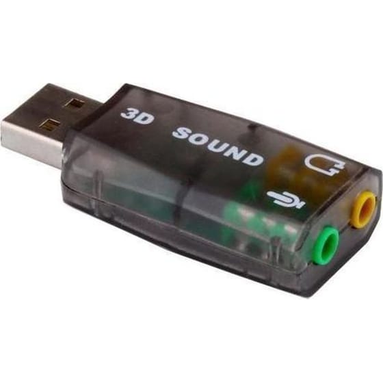 Κάρτα Ήχου PT CAB-U036 USB 5.1, Με Έξοδο Μικροφώνου Και Ακουστικού - Μαύρο image 0