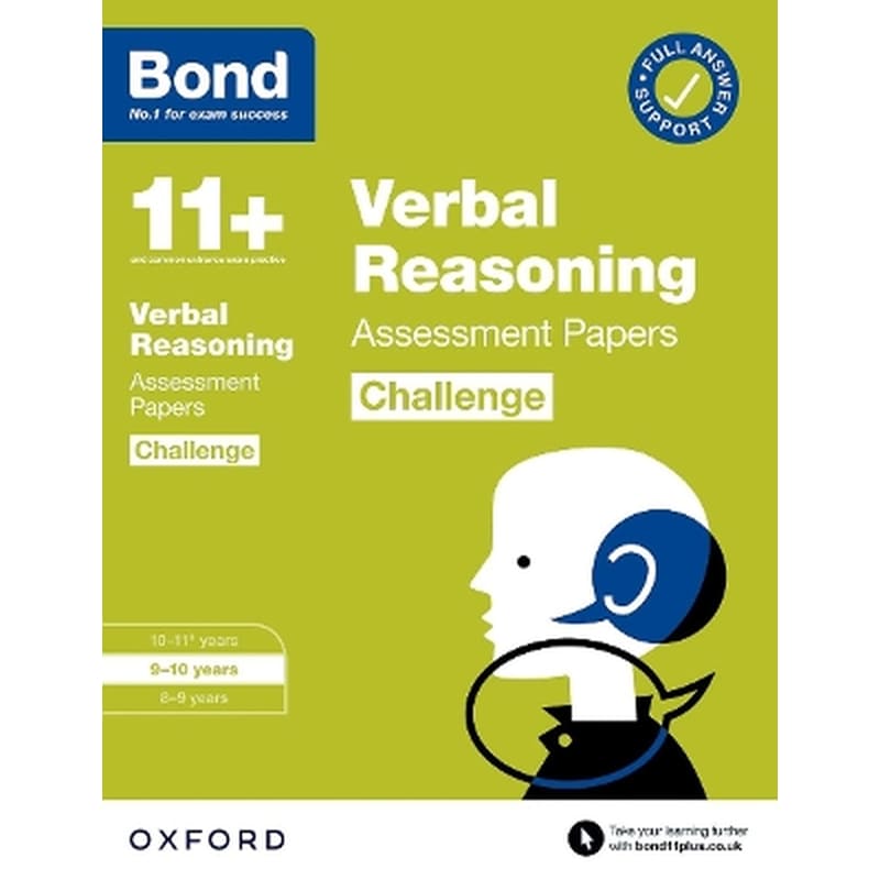 Bond 11+: Bond 11+ Verbal Reasoning Challenge Assessment Papers 9-10 years