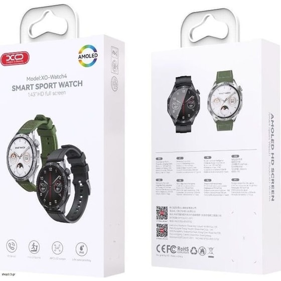 Smartwatch XO Watch4 - Black image 1