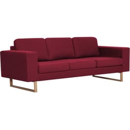 Τριθέσιος Καναπές VidaXL 200x82cm - Μπορντό