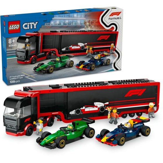 LEGO® City F1® Truck with RB20 & AMR24 F1® Cars (60445) image 4