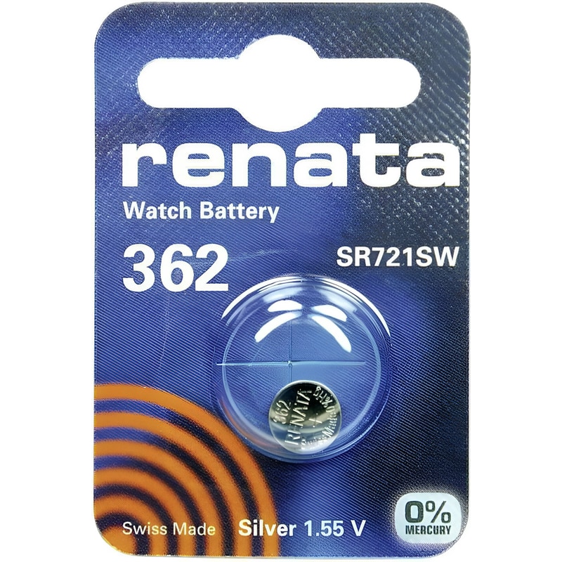 RENATA Μπαταρία Για Ρολόγια Renata 362/SR721SW SR58 1.55V 1τμχ