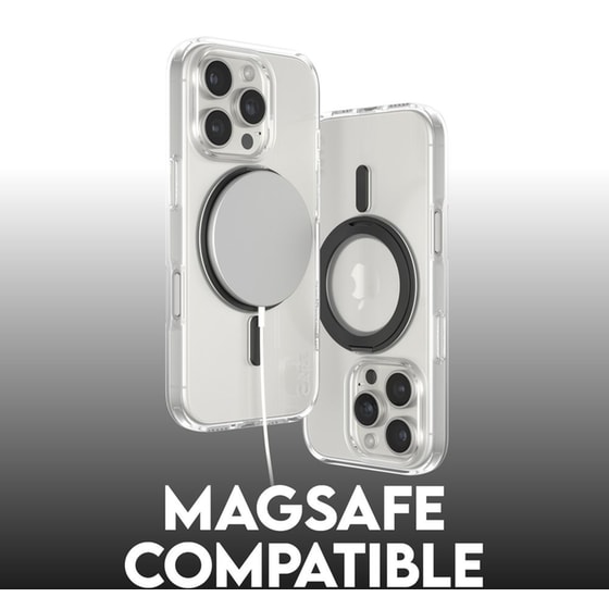 Θήκη Apple iPhone 16 Pro - PanzerGlass MagSafe Kickstand Case - Transparent with Black Stand image 6