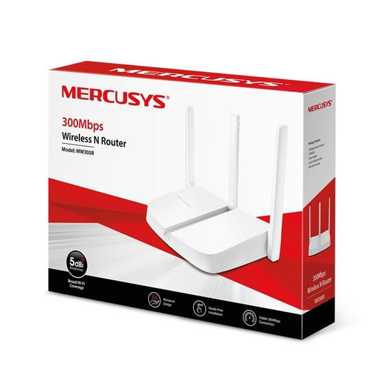 Mercusys MW305R v2 Ασύρματο Router Wi‑Fi 4 με 3 Θύρες Ethernet image 1