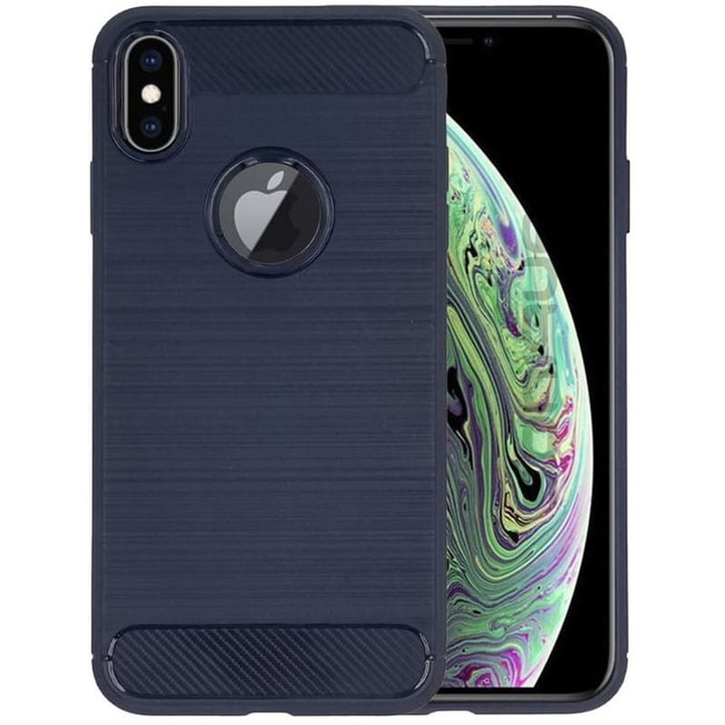 Θήκη Apple iPhone XS Max - Sonique Carbon Brushed - Μπλε