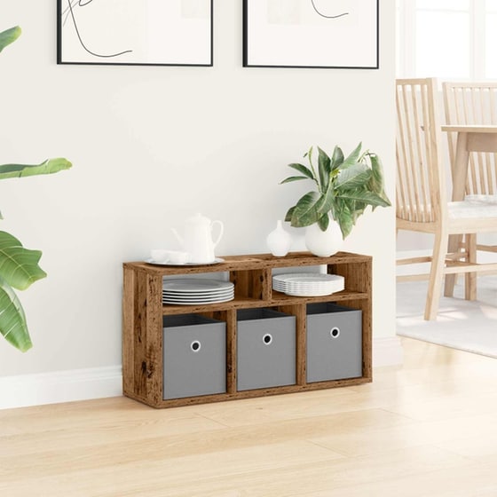 Έπιπλο Τηλεόρασης VidaXL με Συρτάρι 72 x 22,5 x 38 cm - Παλαιωμένο Ξύλο image 3