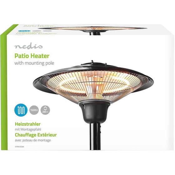 Θερμάστρα Αλογόνου NEDIS HTPA15EBK 1.5KW image 5