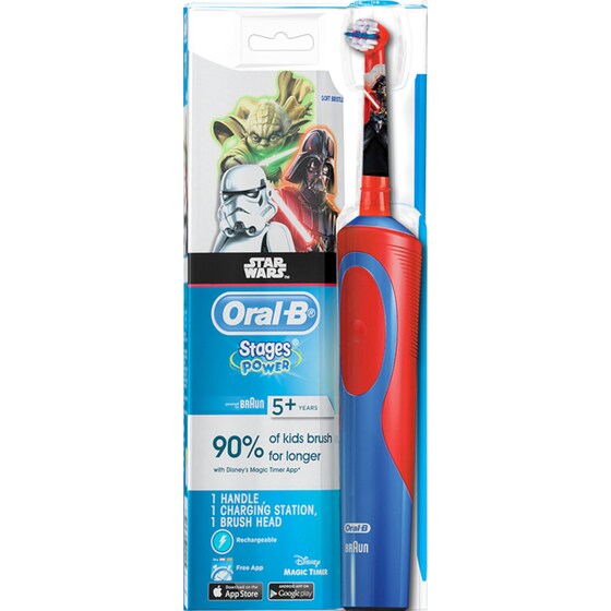 Ηλεκτρική Οδοντόβουρτσα ORAL-B STAGES POWER STAR WARS για Παιδιά 3+ Κόκκινο image 6