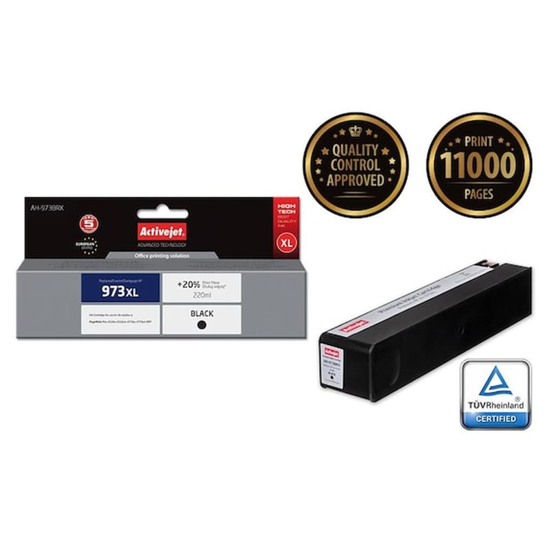 Συμβατό HP 973XL Μαύρο Μελάνι Εκτυπωτή L0s07ae