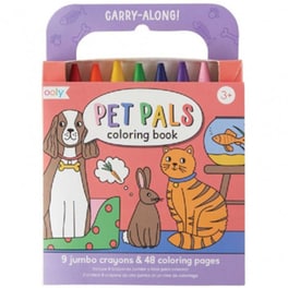 Κηρομπογιές Ooly Jumbo με Βιβλίο Ζωγραφικής Pet Pals