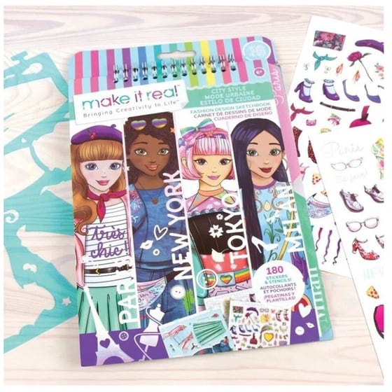 Make It Real Fashion Sketchbook | Fashion Design Sketchbook City Style image 1