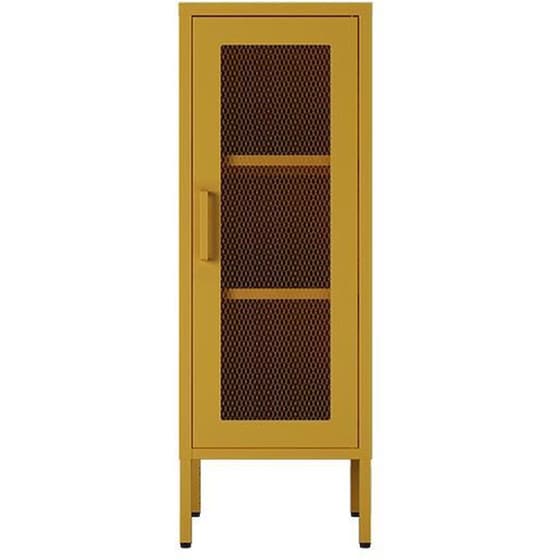 Ντουλάπα Nextdeco Μονόφυλλη Μεταλλική 40x40x102 cm - Κίτρινο image 0