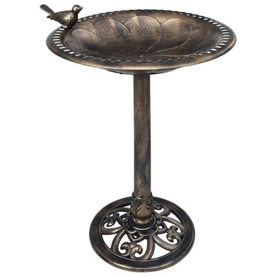 Μπανιέρα Πτηνών Κήπου VidaXL από Πλαστικό 50x76 cm - Μπρονζέ image 1