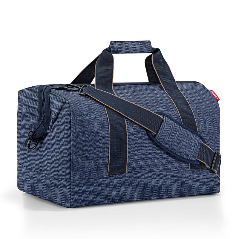 Τσάντα Ταξιδίου Reisenthel Allrounder L Herringbone Dark Blue - 48x39.5x29cm