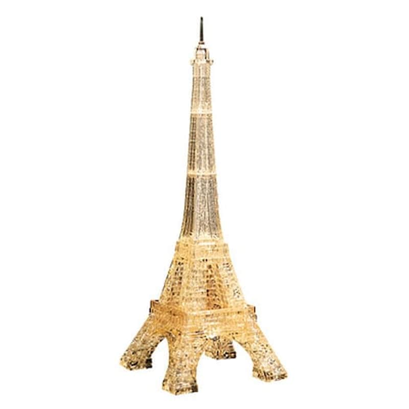 Crystal Puzzle Eiffel Tower Gold 3d