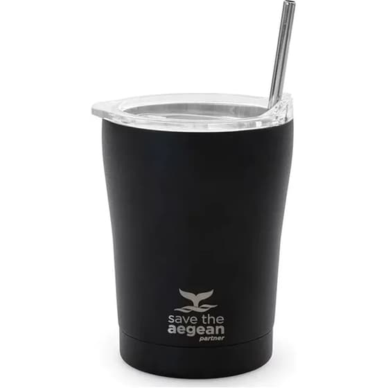 Ποτήρι Θερμός Estia Home Art Save The Aegean Midnight Black 350 ml image 2