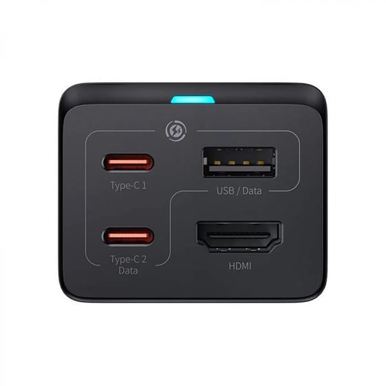 Φορτιστής Πρίζας Baseus GaN5 Pro 2x USB-C/ 1x USB/ 1x HDMI 67W - Μαύρο image 1